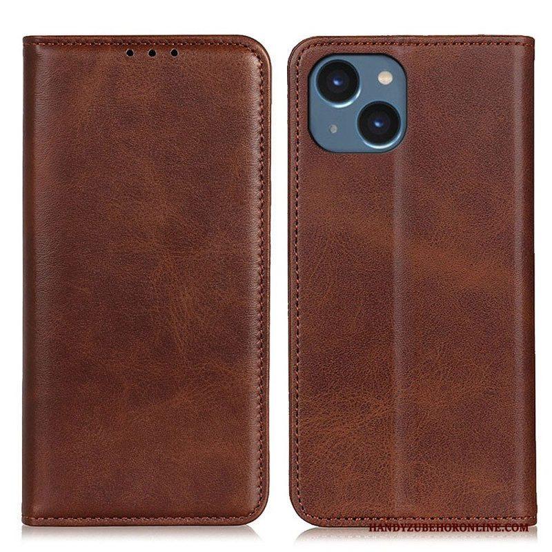 Bescherming Hoesje voor iPhone 14 Plus Folio-hoesje Mat Splitleer