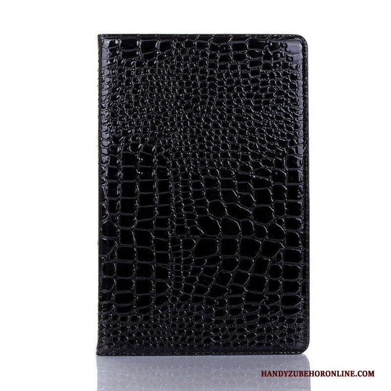 Cover voor Samsung Galaxy Tab A7 Lite Krokodil Textuur