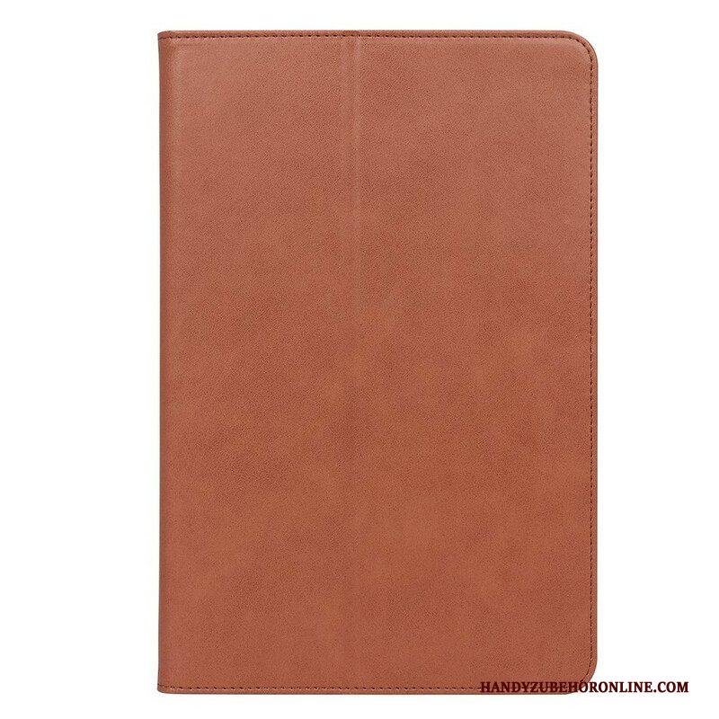 Cover voor Samsung Galaxy Tab S8 Plus / Tab S7 Plus Leren Stijl Met Riem