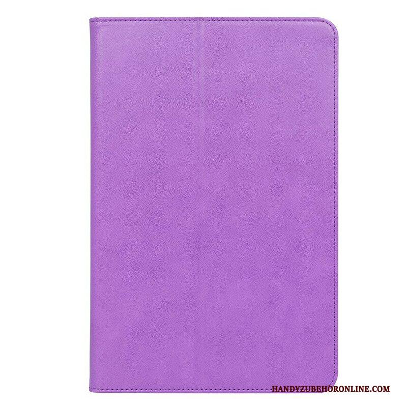 Cover voor Samsung Galaxy Tab S8 / Tab S7 Leren Stijl Met Riem