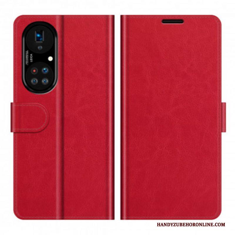 Flip Case voor Huawei P50 Pro Stijl Lederen Ontwerp