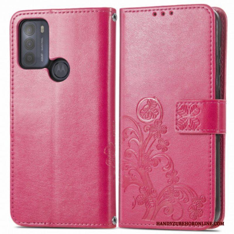 Flip Case voor Moto G50 Aziatische Bloemen