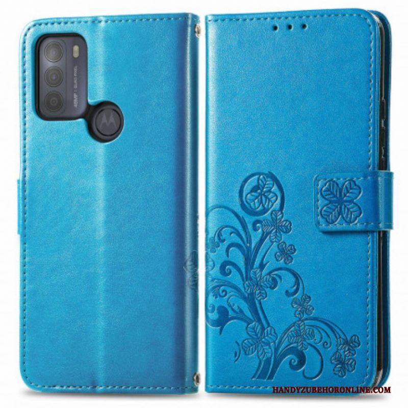 Flip Case voor Moto G50 Aziatische Bloemen