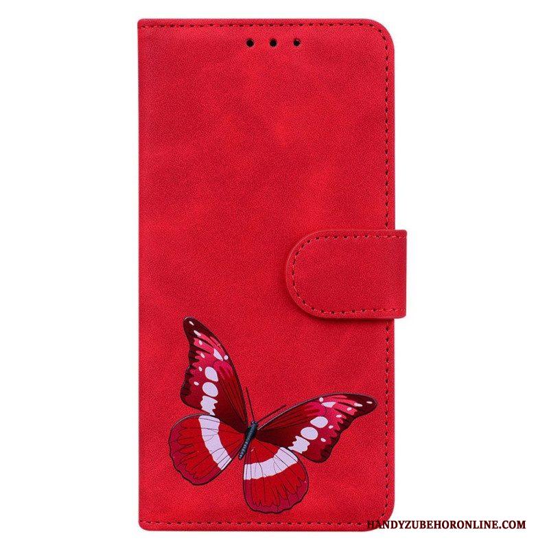 Flip Case voor Samsung Galaxy A14 / A14 5G Vlinder Ontwerp