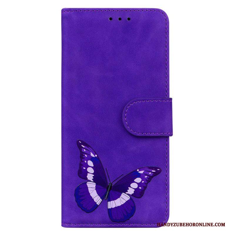 Flip Case voor Samsung Galaxy A14 / A14 5G Vlinder Ontwerp