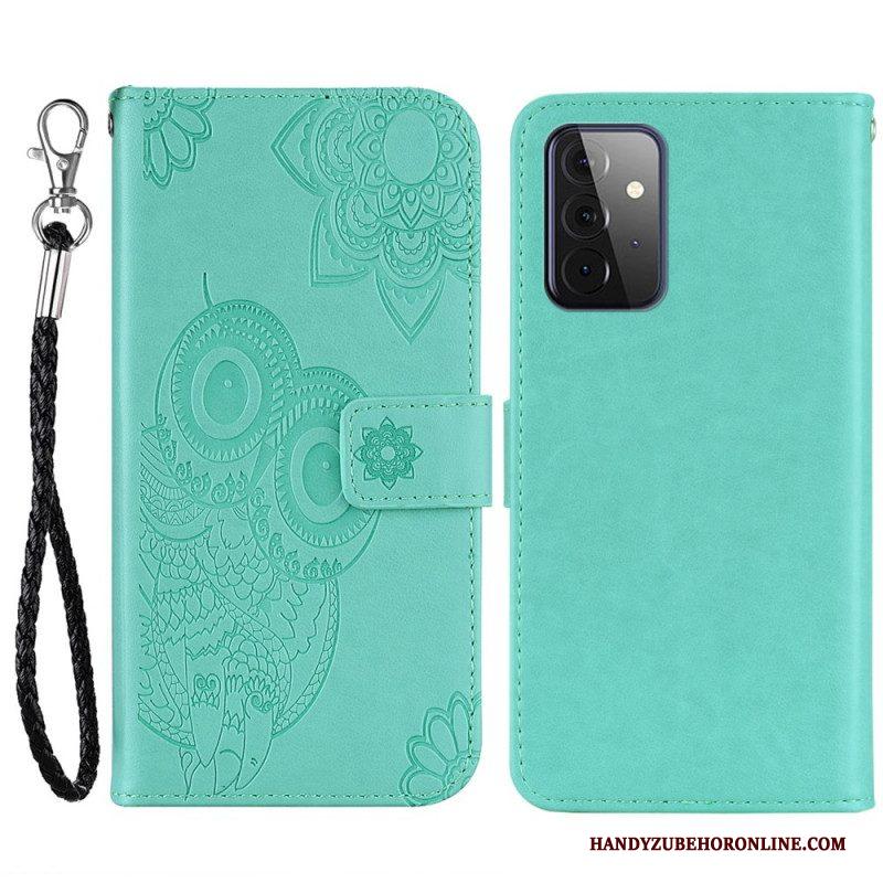 Flip Case voor Samsung Galaxy A53 5G Mandala Uil