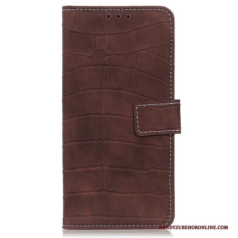 Flip Case voor Samsung Galaxy M23 5G Krokodillenhuidstijl