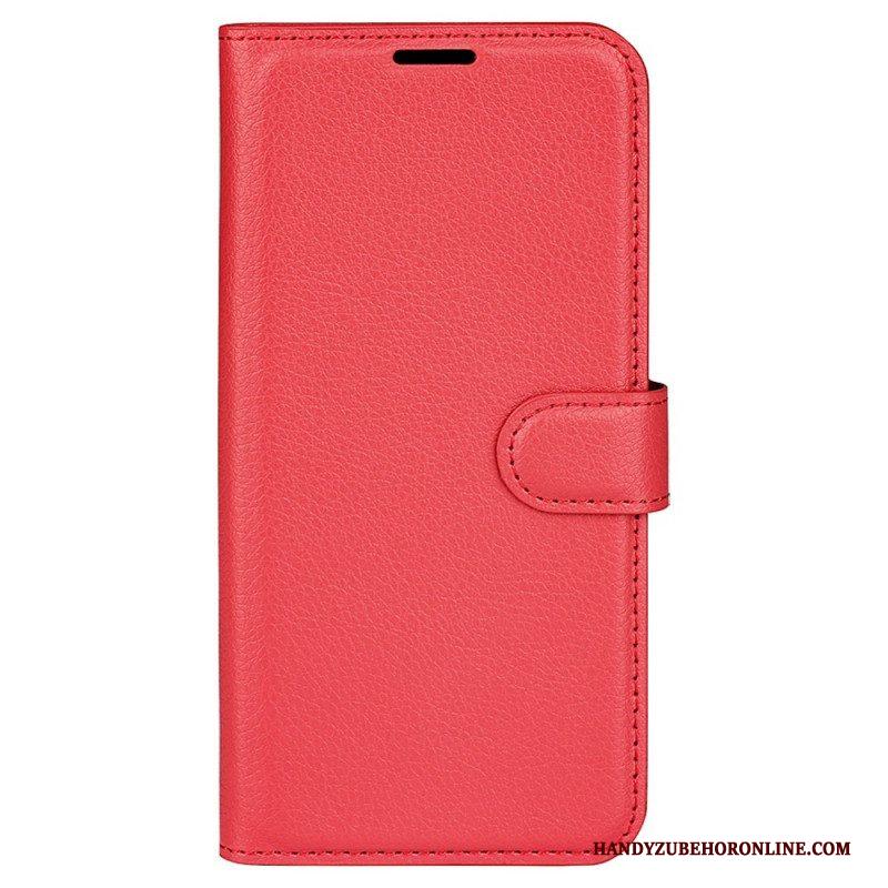 Flip Case voor Samsung Galaxy M33 5G Lychee Lederen Stijl