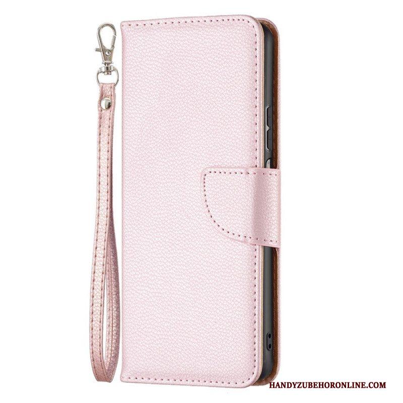 Flip Case voor Samsung Galaxy M53 5G Met Ketting Schuine Riemsluiting