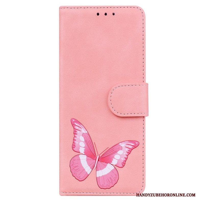 Flip Case voor Samsung Galaxy M53 5G Vlinder