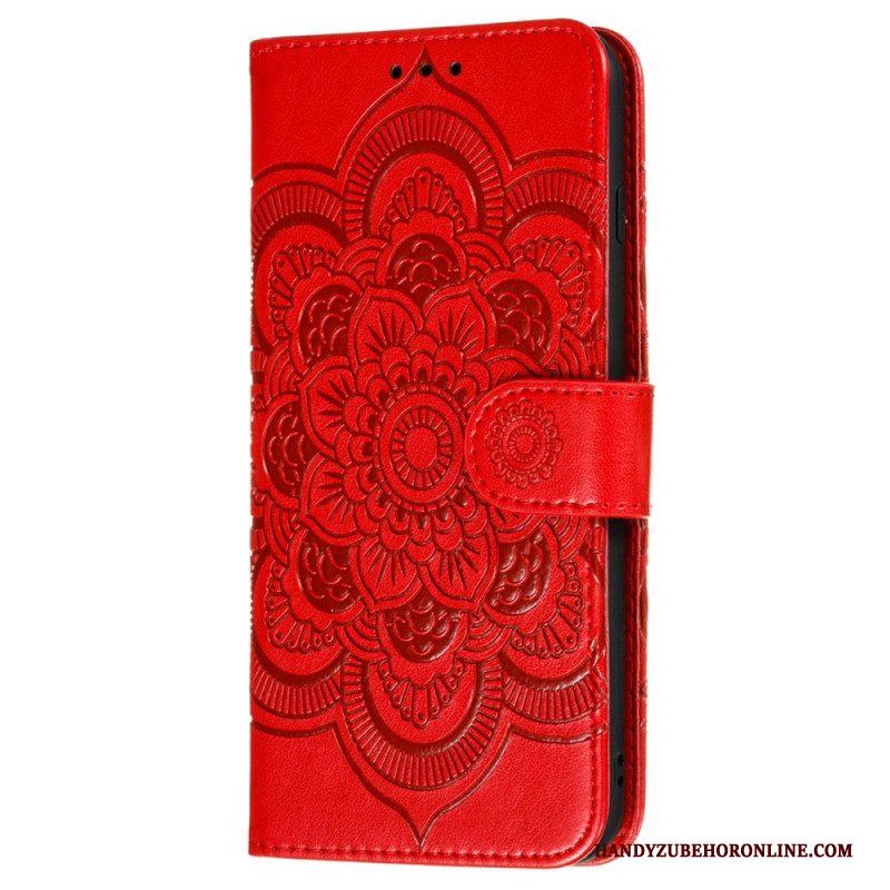 Flip Case voor Samsung Galaxy S22 5G Volledige Mandala