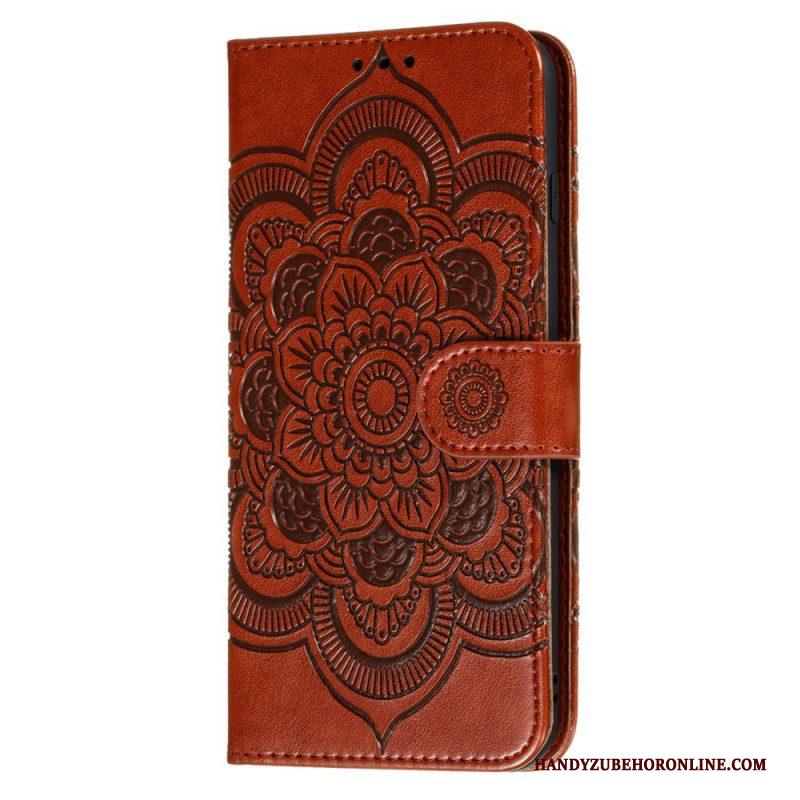 Flip Case voor Samsung Galaxy S22 5G Volledige Mandala