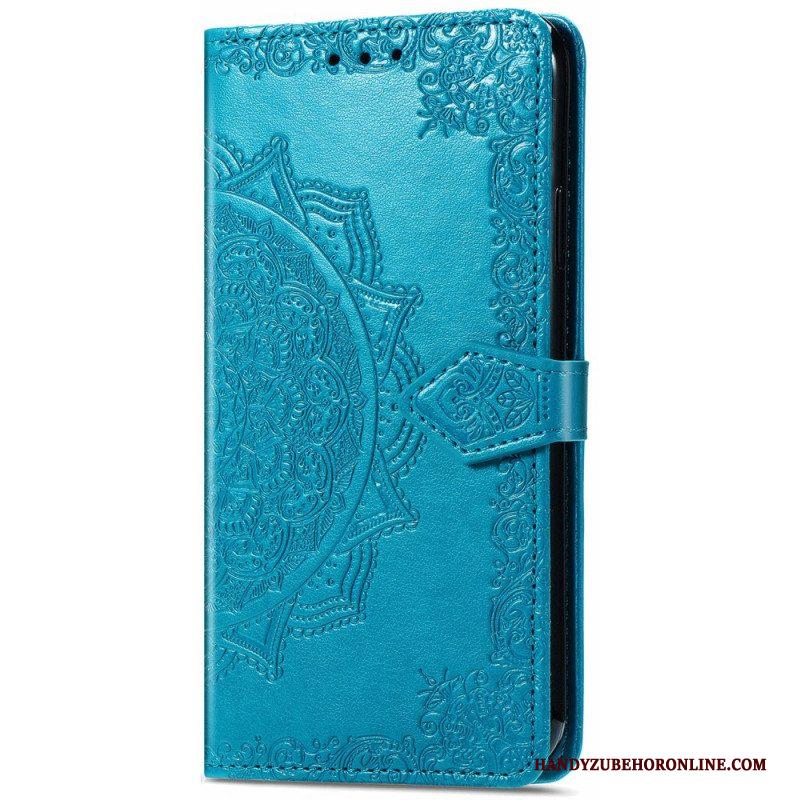 Flip Case voor Samsung Galaxy S22 Ultra 5G Mandala Middeleeuwen