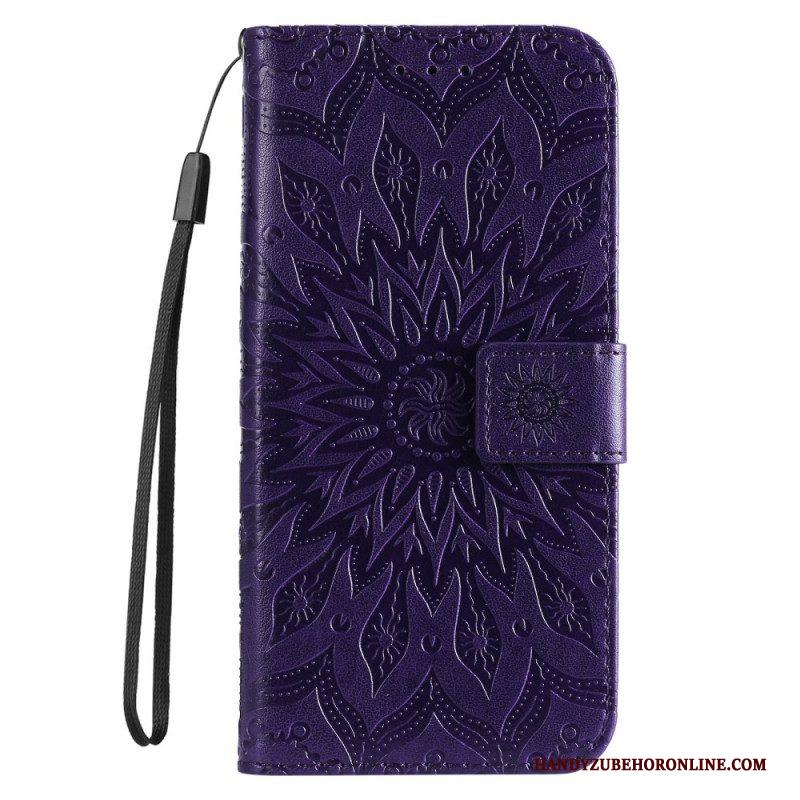 Flip Case voor Samsung Galaxy S22 Ultra 5G Zonnebloem