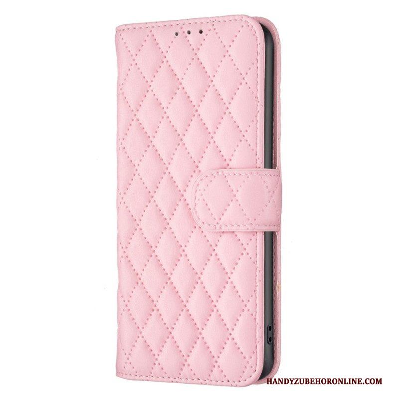 Flip Case voor Samsung Galaxy S23 5G Gewatteerde Binfen Kleur