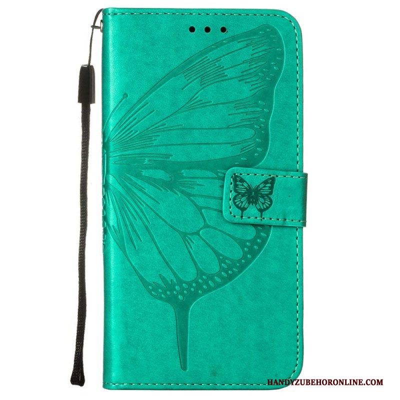 Flip Case voor Samsung Galaxy S23 5G Vlinderontwerp Met Sleutelkoord