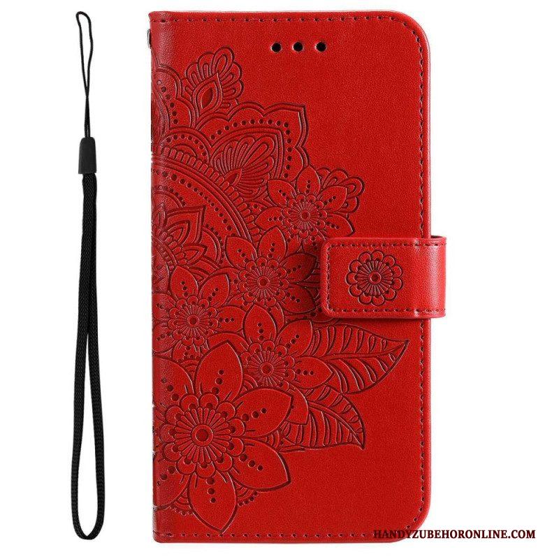 Flip Case voor Samsung Galaxy S23 Plus 5G Met Ketting Strakke Mandala