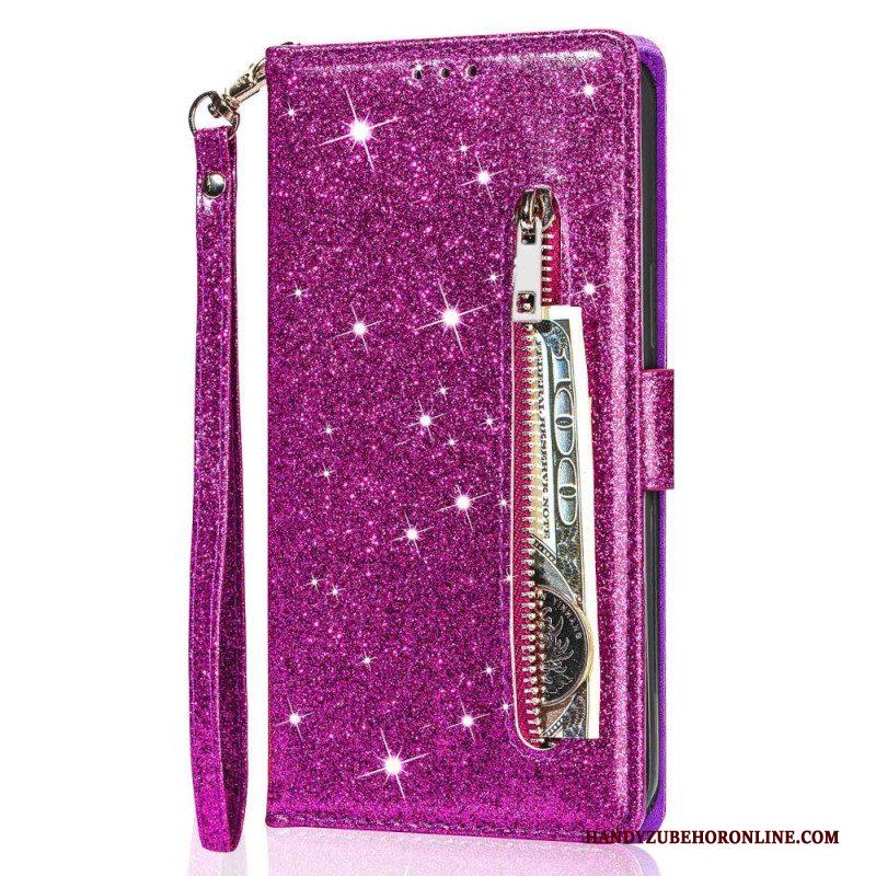 Flip Case voor Samsung Galaxy S23 Ultra 5G Glitter Portemonnee