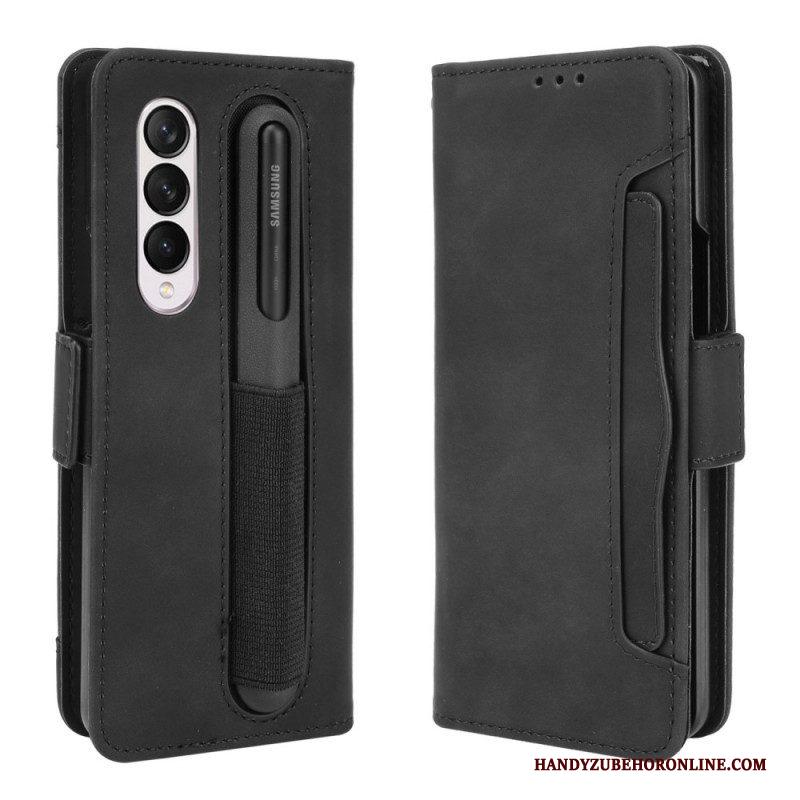 Flip Case voor Samsung Galaxy Z Fold 3 5G Eersteklas Stylushouder