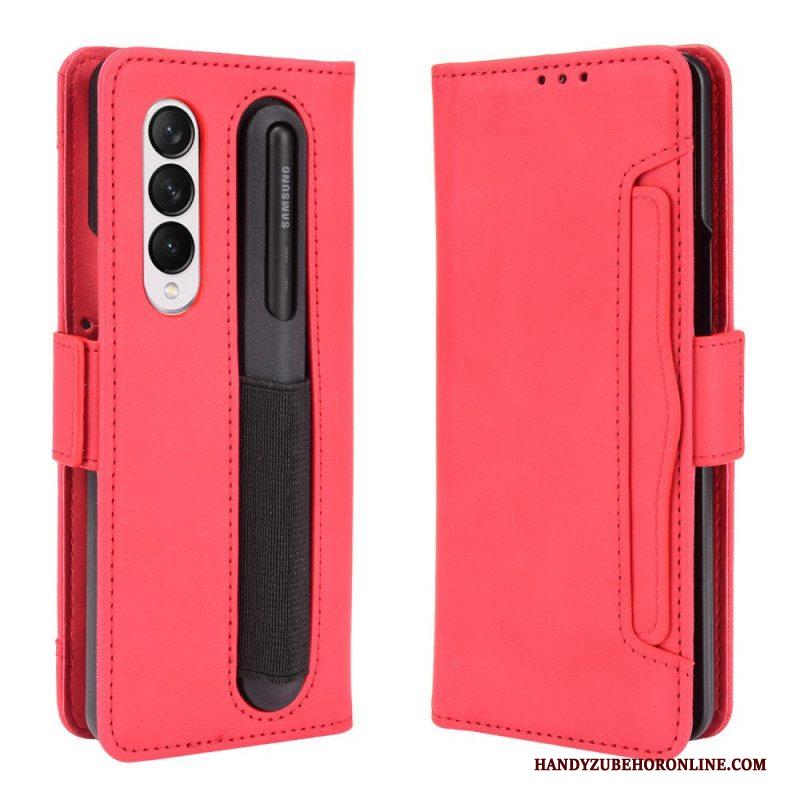 Flip Case voor Samsung Galaxy Z Fold 3 5G Eersteklas Stylushouder