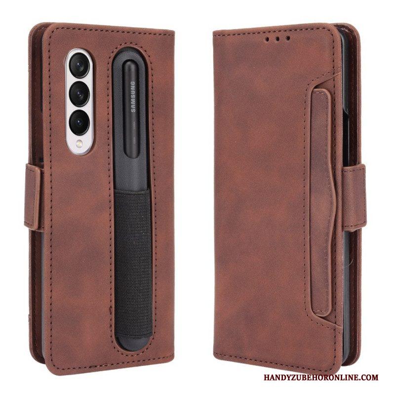 Flip Case voor Samsung Galaxy Z Fold 3 5G Eersteklas Stylushouder