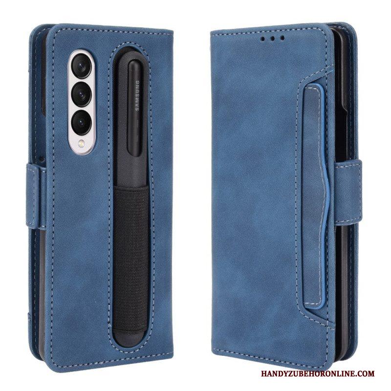 Flip Case voor Samsung Galaxy Z Fold 3 5G Eersteklas Stylushouder