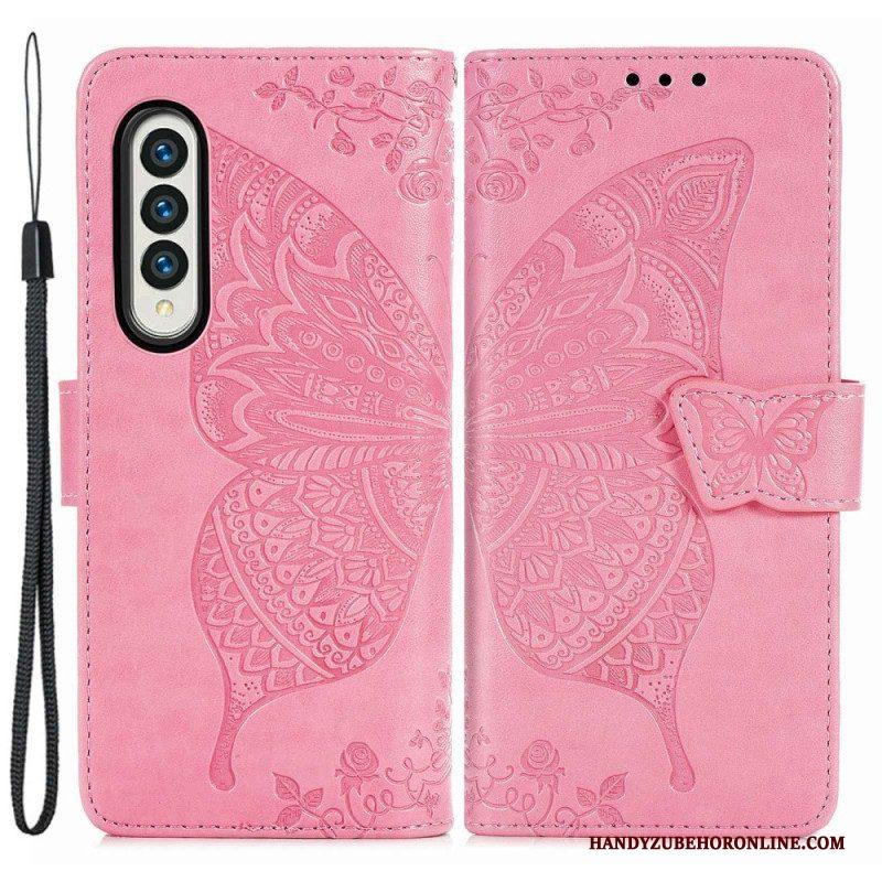 Flip Case voor Samsung Galaxy Z Fold 4 Gigantische Vlinder