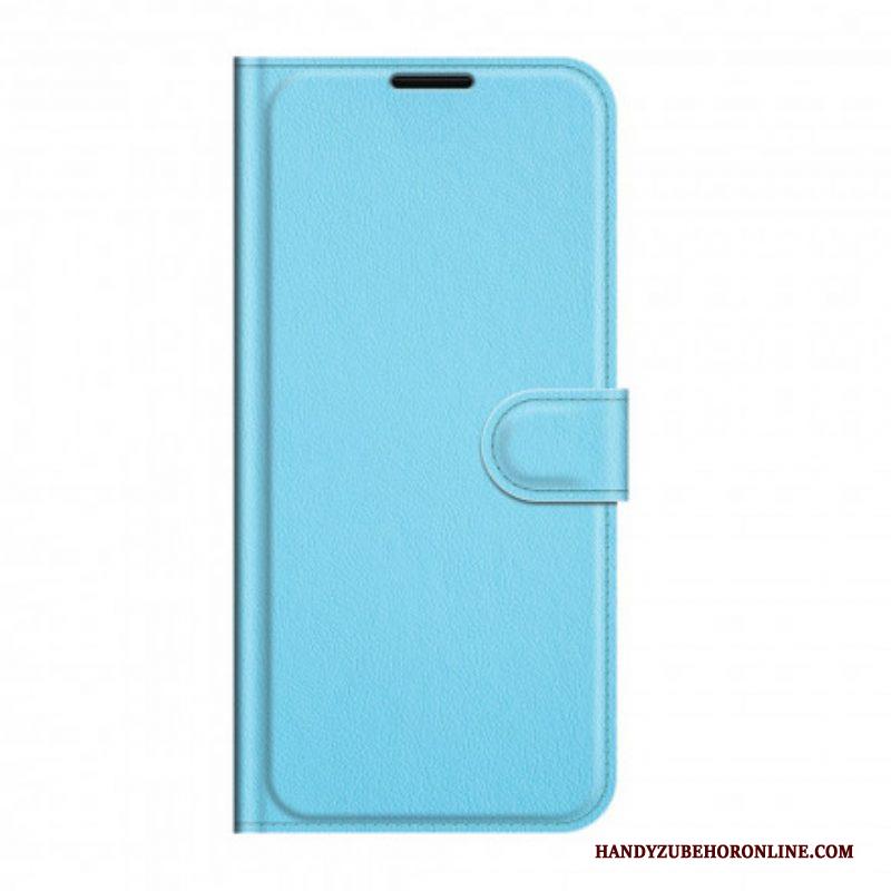 Flip Case voor Sony Xperia 1 III Klassiek Lychee-effect