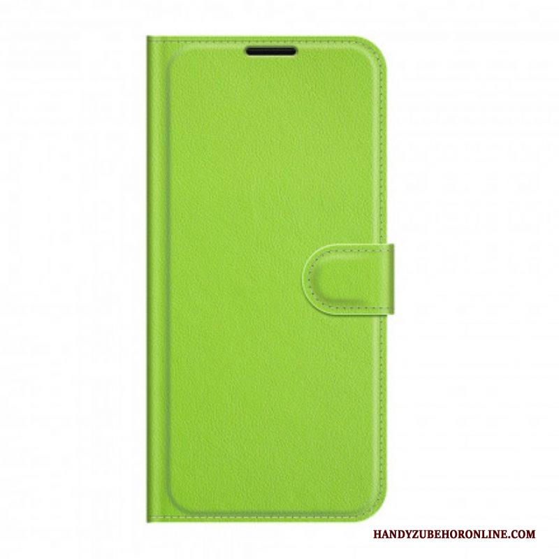 Flip Case voor Sony Xperia 1 III Klassiek Lychee-effect