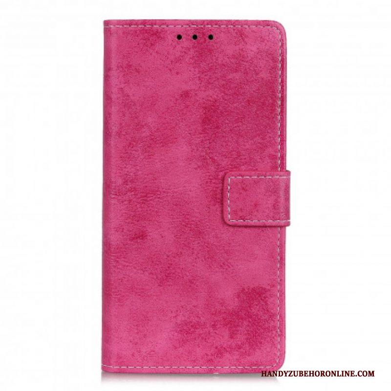 Flip Case voor Sony Xperia 1 III Vintage Leereffect