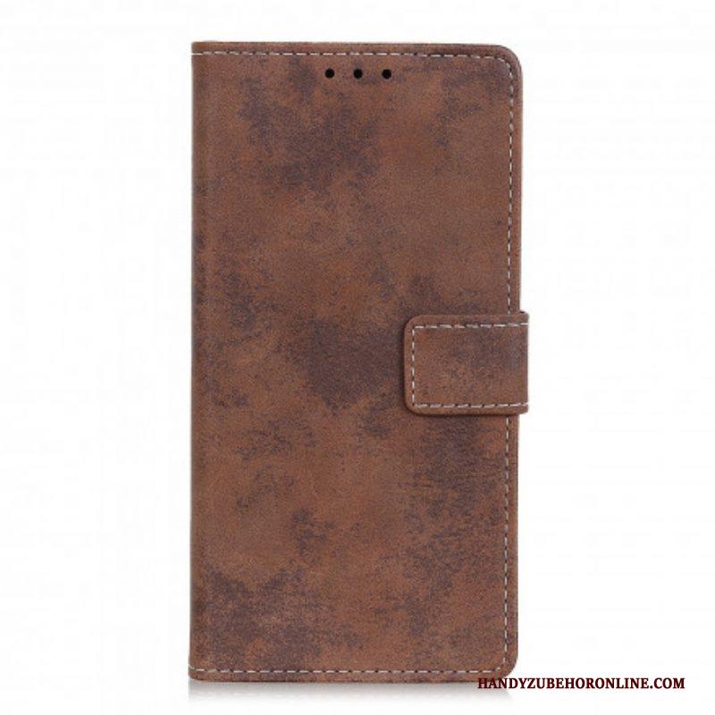 Flip Case voor Sony Xperia 1 III Vintage Leereffect