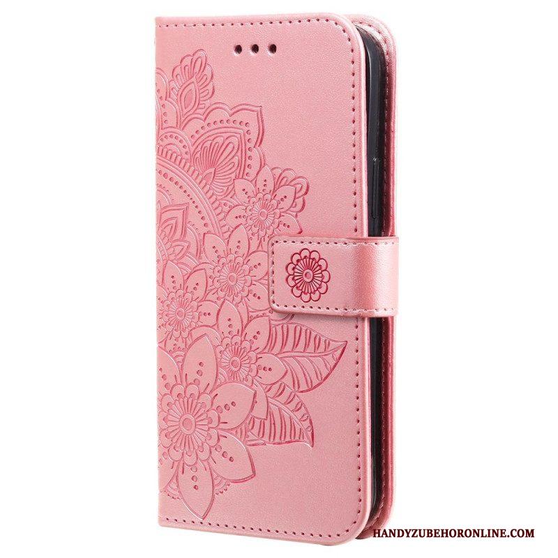 Flip Case voor Xiaomi 12T / 12T Pro Met Ketting Strakke Mandala