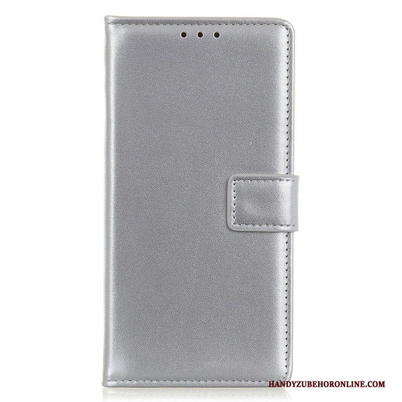Flip Case voor Xiaomi 13 Lite Effen Kunstleer