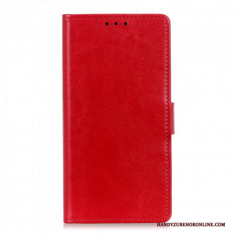 Flip Case voor Xiaomi Redmi Note 10 / 10S Eenvoudig Glanzend Leereffect