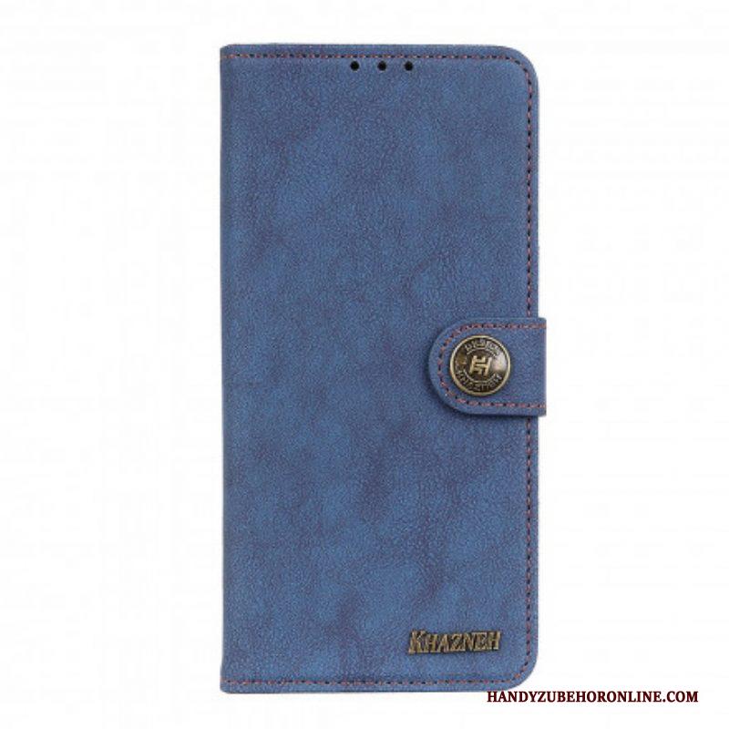 Flip Case voor Xiaomi Redmi Note 10 5G Khazneh Retro Splitleer