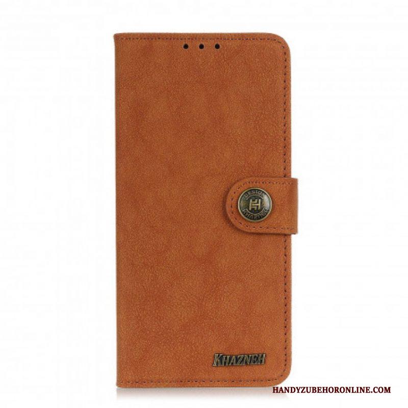 Flip Case voor Xiaomi Redmi Note 10 5G Khazneh Retro Splitleer