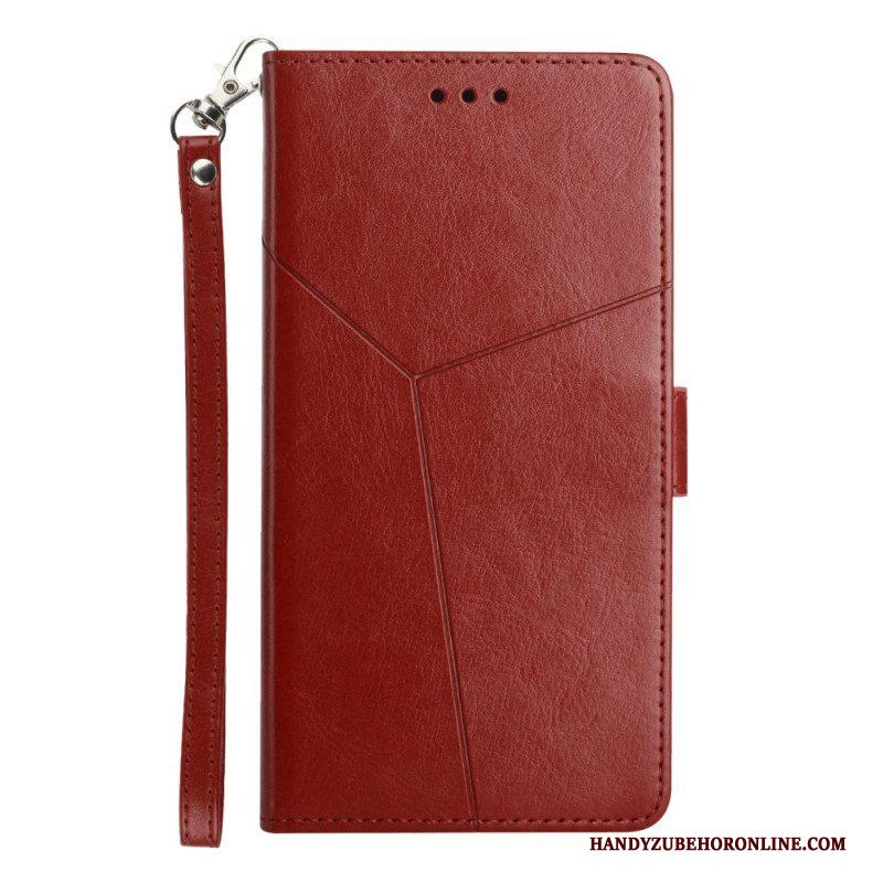 Flip Case voor Xiaomi Redmi Note 12 4G Met Ketting Y Strappy-ontwerp