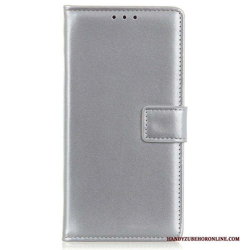 Flip Case voor iPhone 14 Effen Kunstleer