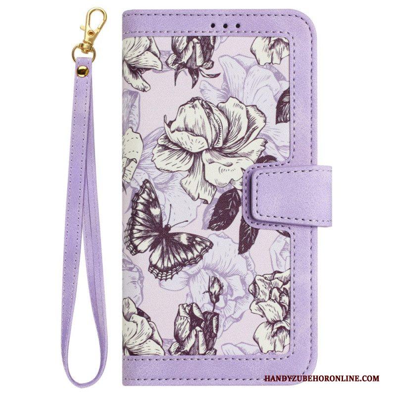 Flip Case voor iPhone 15 Plus Luxe Bloemen