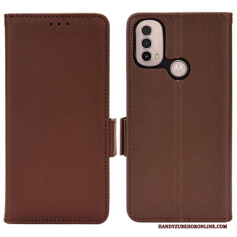 Folio-hoesje voor Moto E40 / E30 / E20 Flip Case Flap Dubbele Nieuwe Kleuren