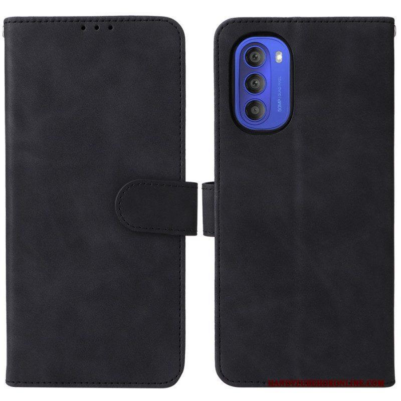 Folio-hoesje voor Moto G51 5G Huid Touch Vintage