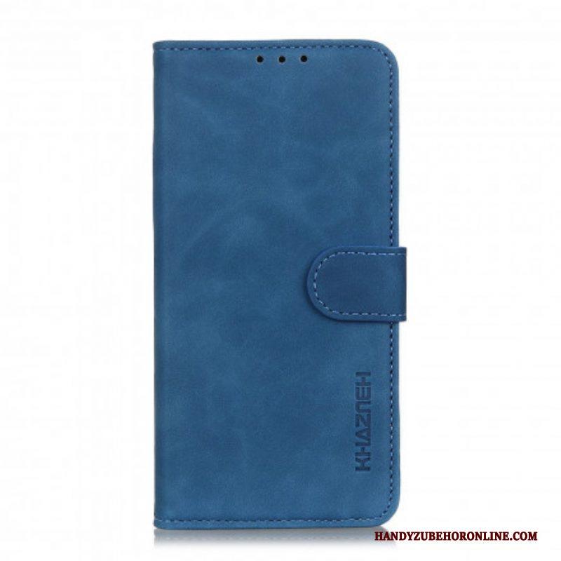 Folio-hoesje voor Moto G60S Khazneh Vintage Leereffect