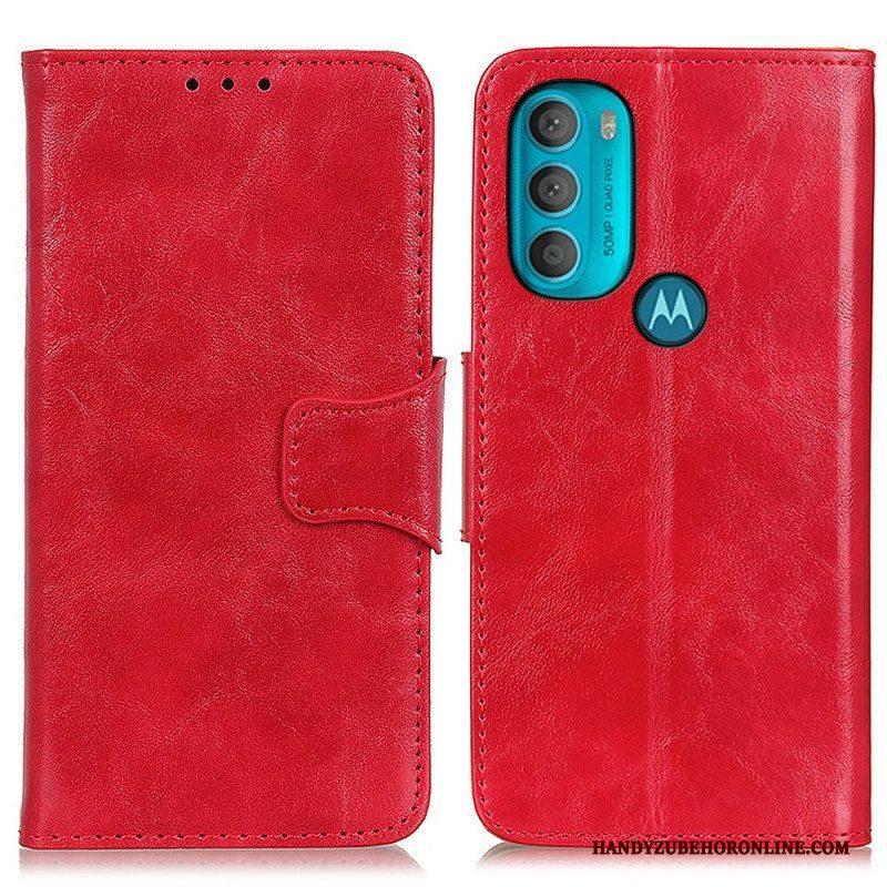 Folio-hoesje voor Moto G71 5G Flip Case Dubbelzijdige Magnetische Flap