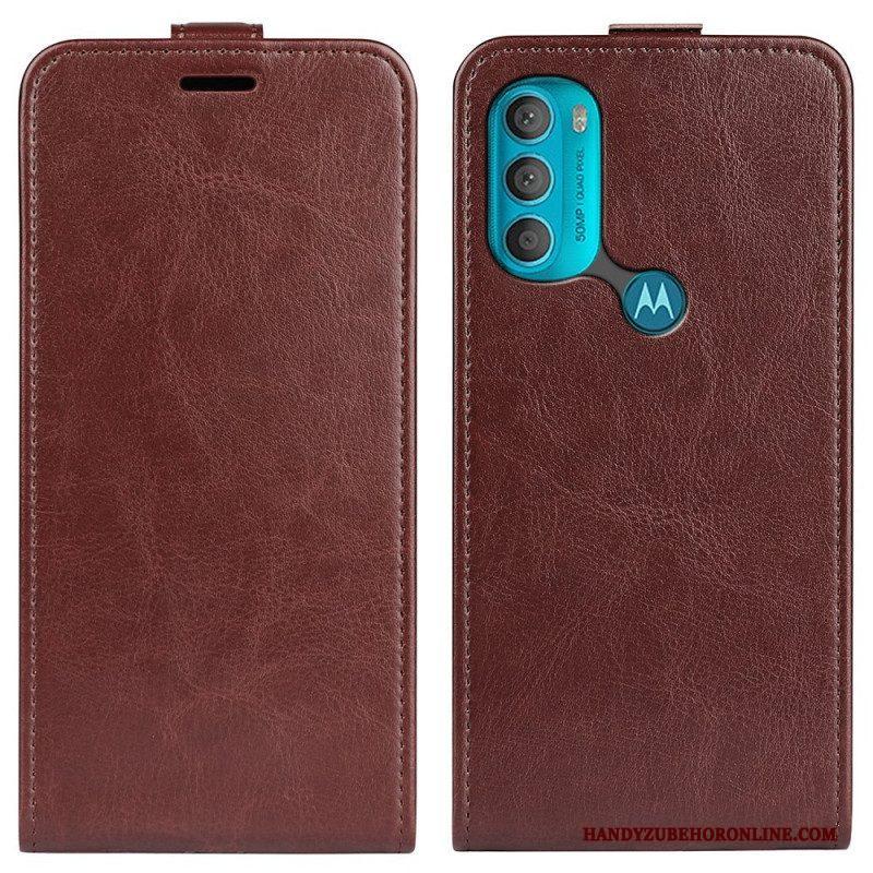 Folio-hoesje voor Moto G71 5G Flip Case Retro Opvouwbaar