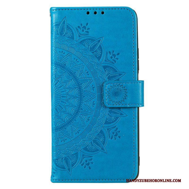 Folio-hoesje voor Moto G73 5G Zon Mandala