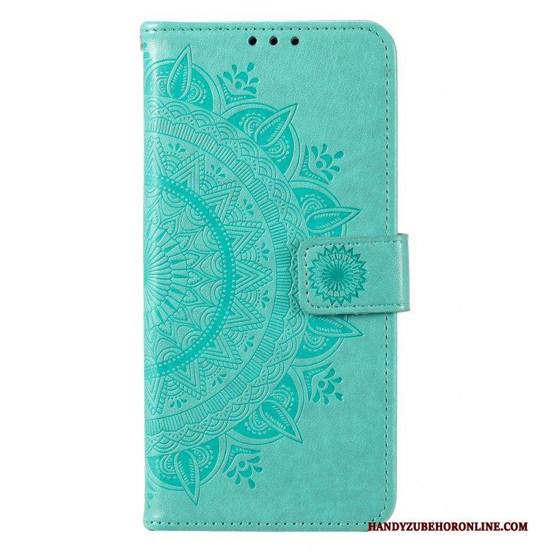 Folio-hoesje voor Moto G73 5G Zon Mandala