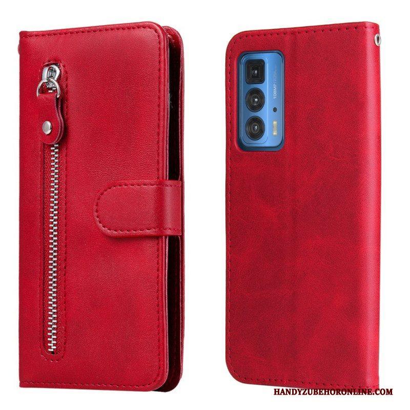 Folio-hoesje voor Motorola Edge 20 Pro Vintage Portemonnee