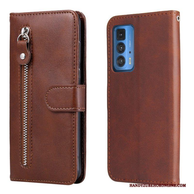 Folio-hoesje voor Motorola Edge 20 Pro Vintage Portemonnee