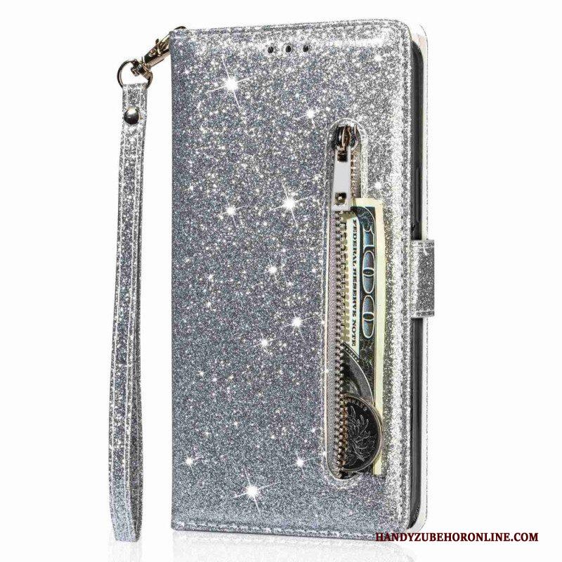 Folio-hoesje voor Samsung Galaxy A54 5G Glitter Portemonnee