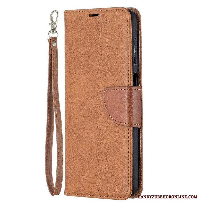 Folio-hoesje voor Samsung Galaxy M12 / A12 Flip Case Gladde Flap Schuin